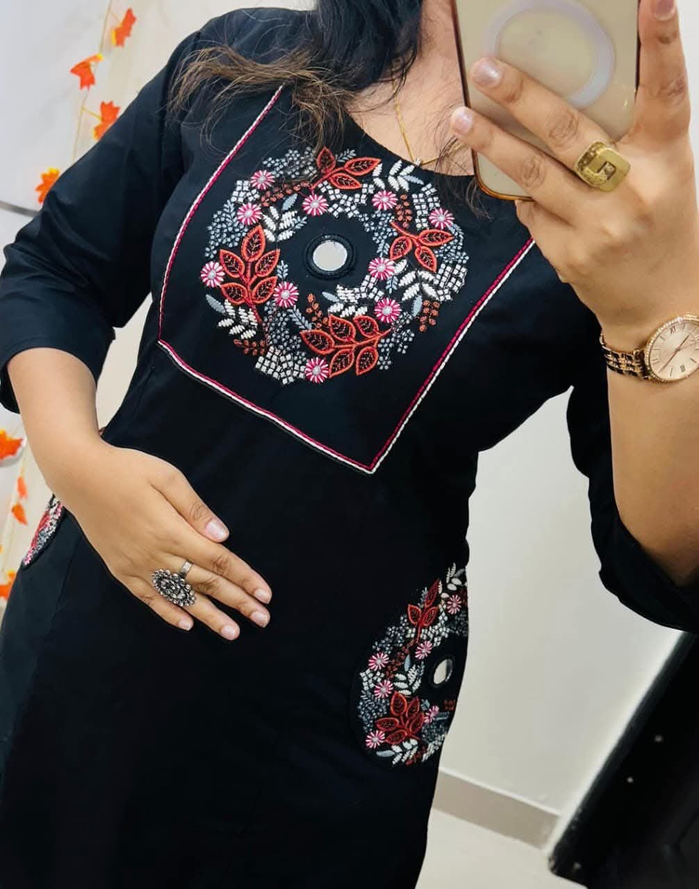 Black Jaipur Print Premium Cord-Set